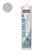 Soudal Silirub+ S8100 Sanitair Siliconenkit - Zilvergrijs