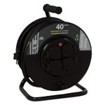 Kabelhaspel Neopreen 3x1.5 SWD VCD Zwart - 40 meter