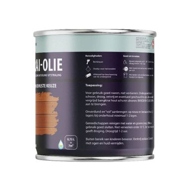 Hermadix Impraline Bangkirai Olie Transparant Bruin