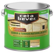Cetabever Schuur & Tuinhuis Beits Natuurlijk Effect - Natuurlijk Blank 2,5 liter