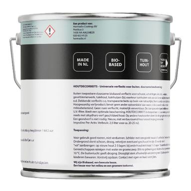 Hermadix Houtdecor Verfbeits Dekkend - Zwart