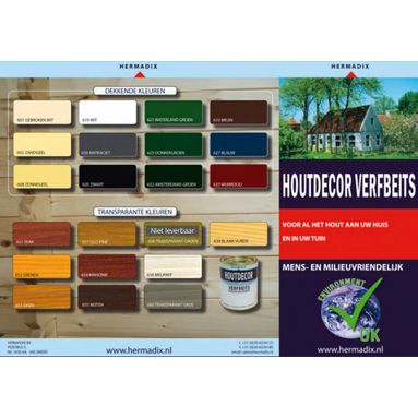 Hermadix Houtdecor Verfbeits Dekkend - Waterland Groen