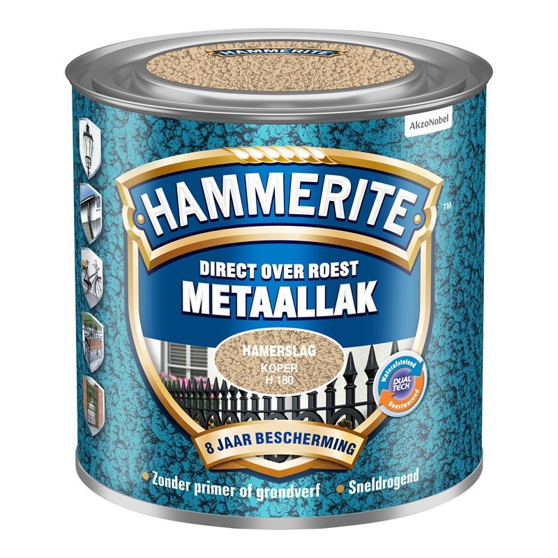 Hammerite Metaallak Hamerslag - H180 Koper Kopen? v.a. €10,25