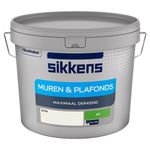 Sikkens Muren Plafonds Mat - 10L RAL 9010