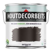 Hermadix Houtdecor Verfbeits Dekkend - Antraciet 