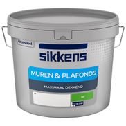 Sikkens Muren Plafonds Mat - 10L Wit