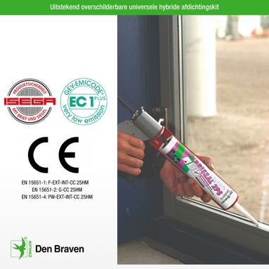 Den Braven Zwaluw Hybriseal 2PS - Zwart