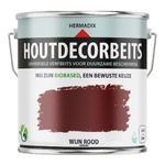 Hermadix Houtdecor Verfbeits Dekkend - Wijnrood 