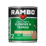 Rambo Pantserbeits Vlonder & Terras Mat Transparant - Naturel Teak