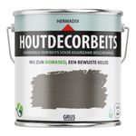 Hermadix Houtdecor Verfbeits Transparant - Grijs