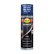 Rust-Oleum Hard Hat Advanced Spuitbus 2726 - Gentiaanblauw Ral 5010 - Hoogglans