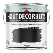 Hermadix Houtdecor Verfbeits Dekkend - Zwart