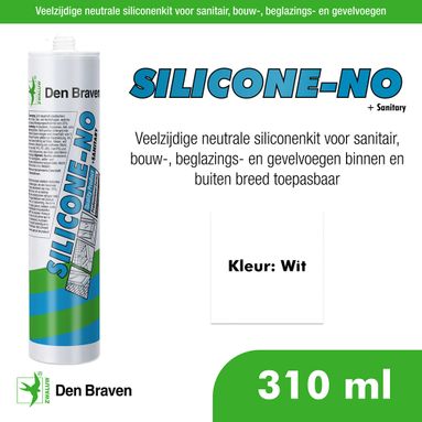 Den Braven Zwaluw Silicone NO & Sanitair - Wit