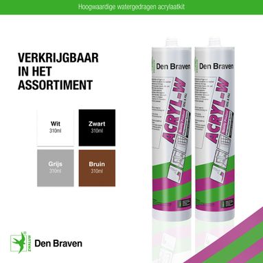 Den Braven Zwaluw Acryl-W Acrylaatkit - Bruin 