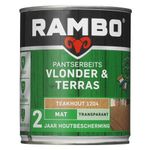 Rambo Pantserbeits Vlonder & Terras Mat Transparant - Teakhout