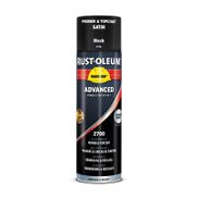 Rust-Oleum Hard Hat Advanced Spuitbus 2776 - Zwart Ral 9005 - Zijdeglans
