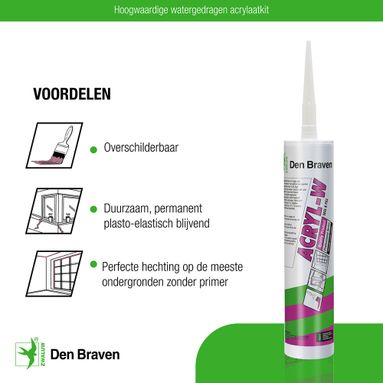 Den Braven Zwaluw Acryl-W Acrylaatkit - Bruin 