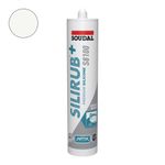 Soudal Silirub+ S8100 Sanitair Siliconenkit - Wit