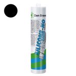 Den Braven Zwaluw Silicone NO & Sanitair - Zwart 