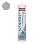 Soudal Silirub+ S8100 Sanitair Siliconenkit - Transparant-Grijs