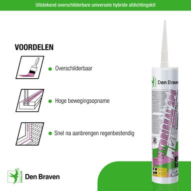 Den Braven Zwaluw Hybriseal 2PS - Zwart
