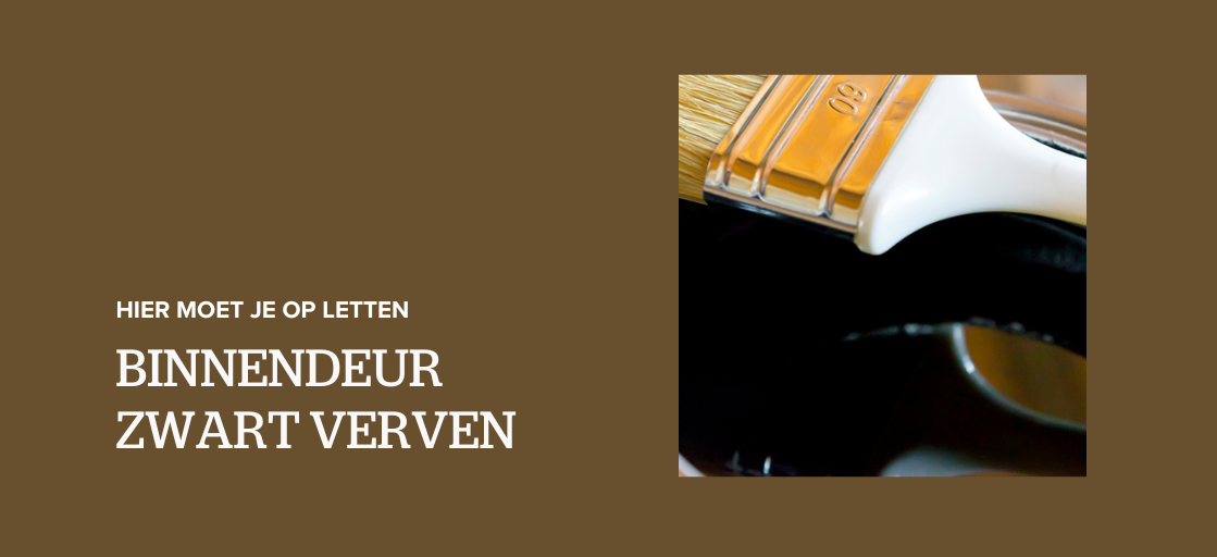binnendeuren zwart verven
