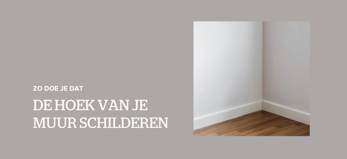 De hoek van je muur schilderen