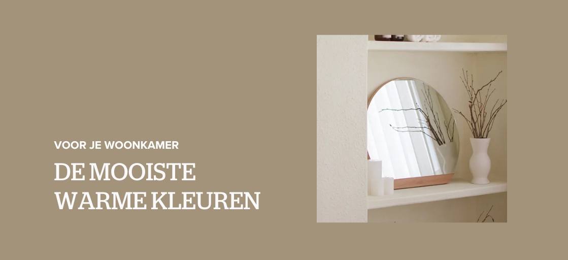 Warme kleuren woonkamer
