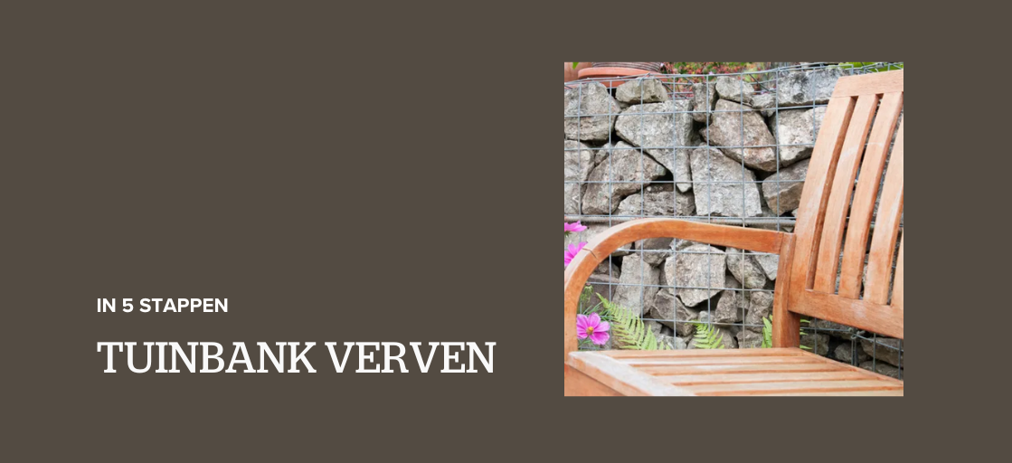 tuinbank verven in 5 stappen