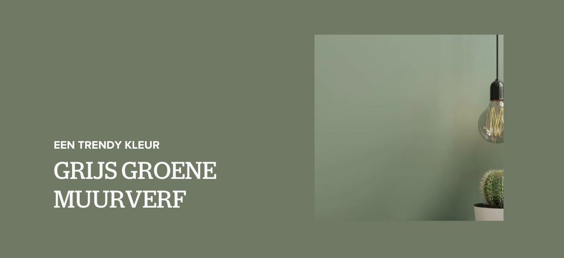 Grijs groene muurverf