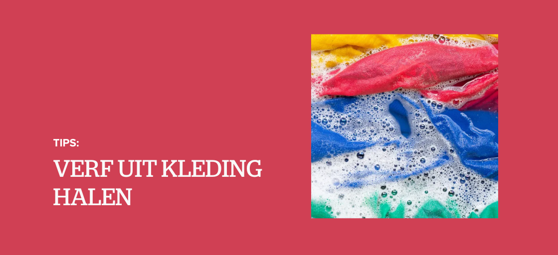 Hoe haal je verf uit kleding