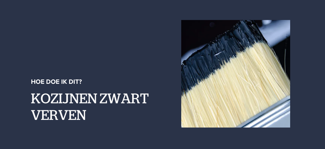 Kozijnen zwart verven: hoe doe ik dit?