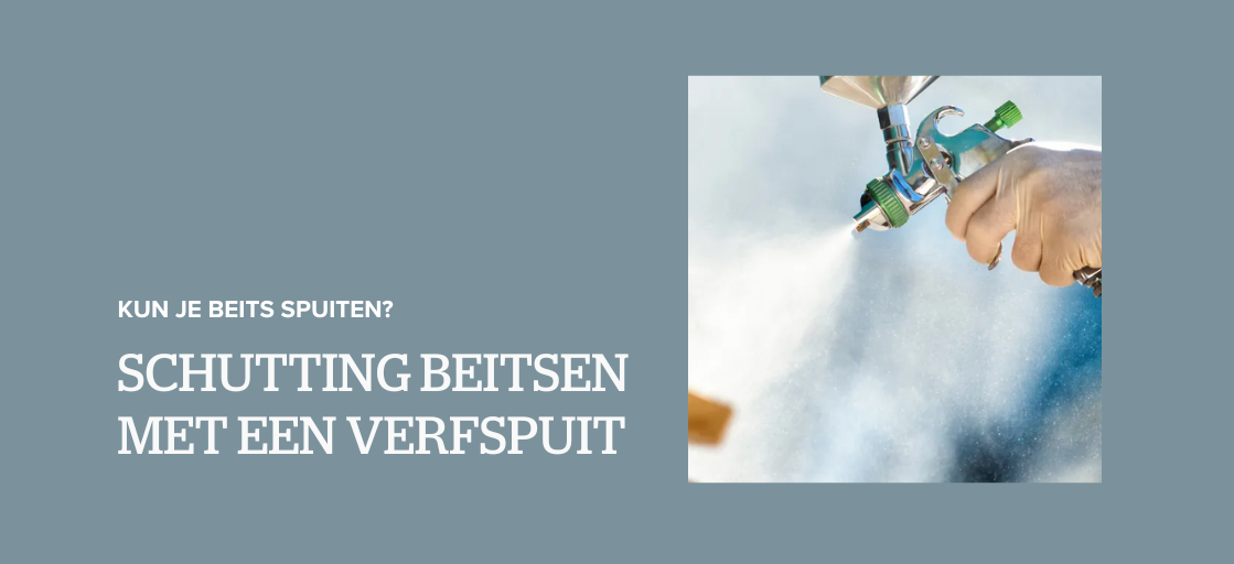 Kun je beits spuiten? Schutting beitsen met een verfspuit