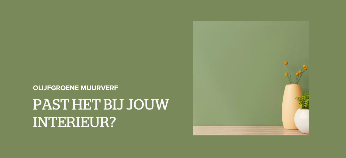 Olijfgroene muurverf