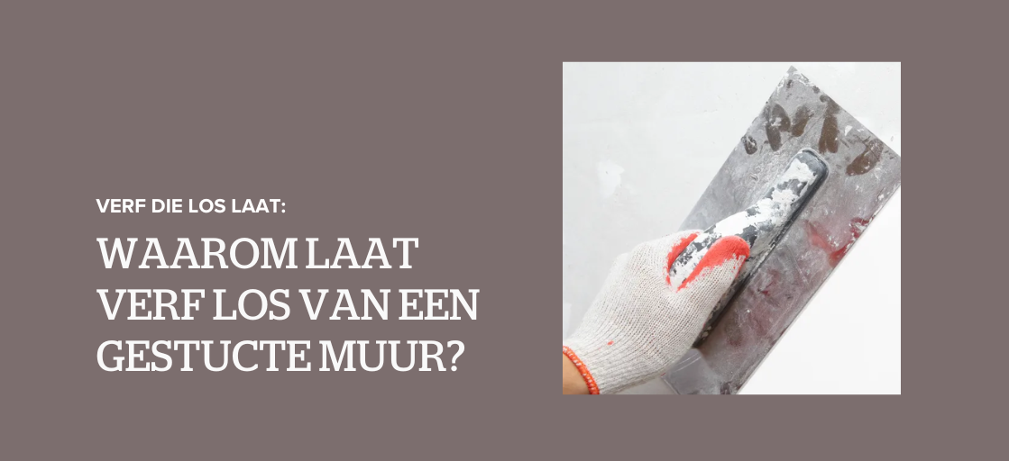 verf gestucte muur