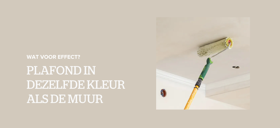 plafond dezelfde kleur als muur