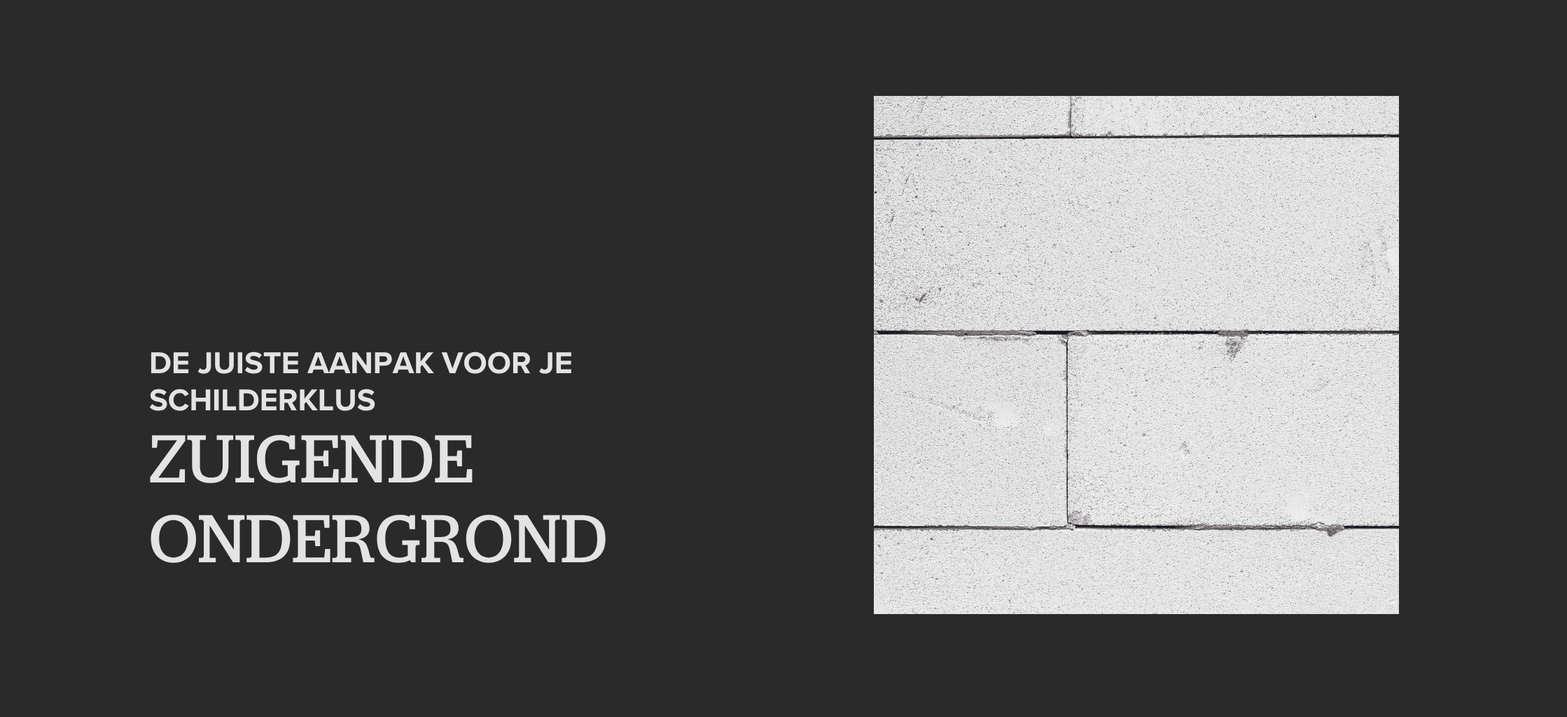 Hoe behandel je een zuigende ondergrond voor?