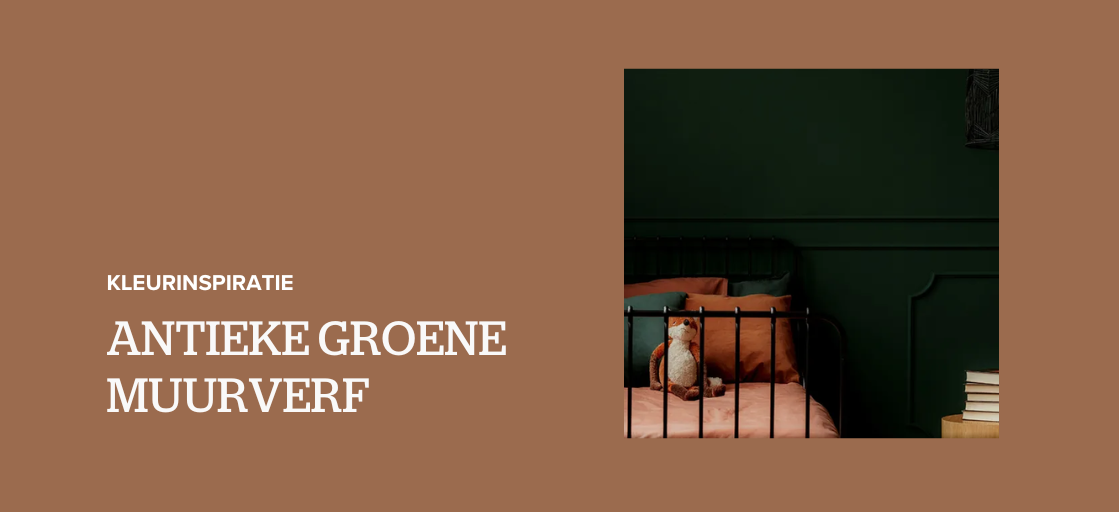 Antiek groene muurverf