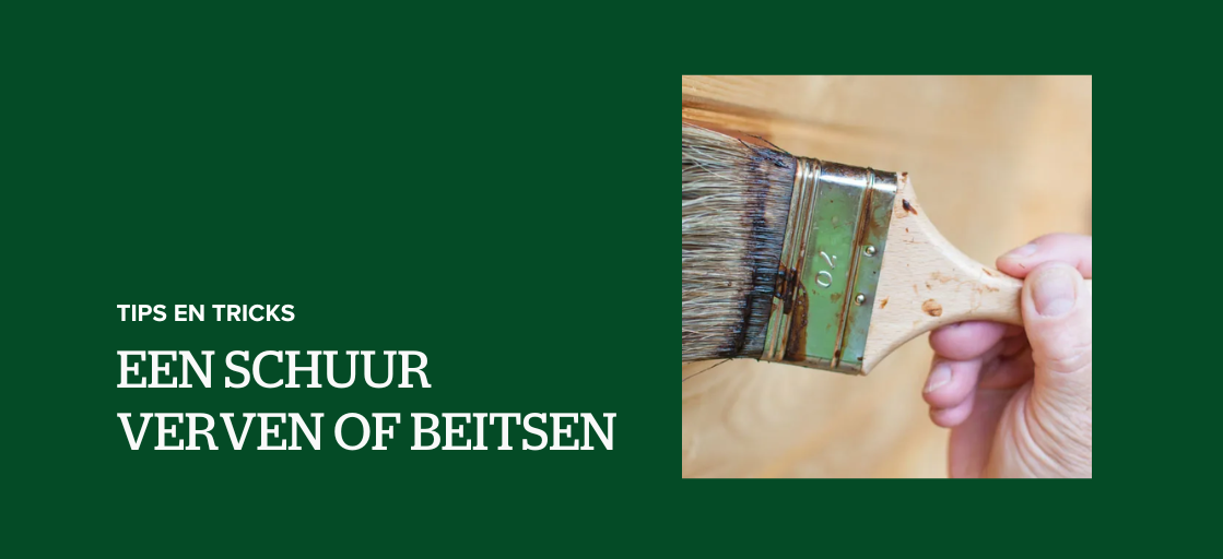Een schuur verven of beitsen: tips en tricks