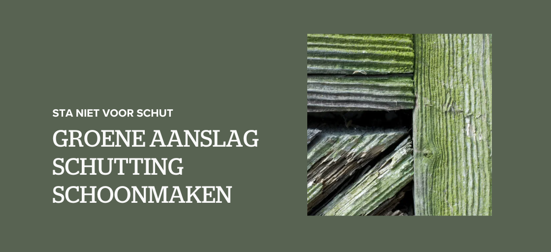 groene aanslag schutting