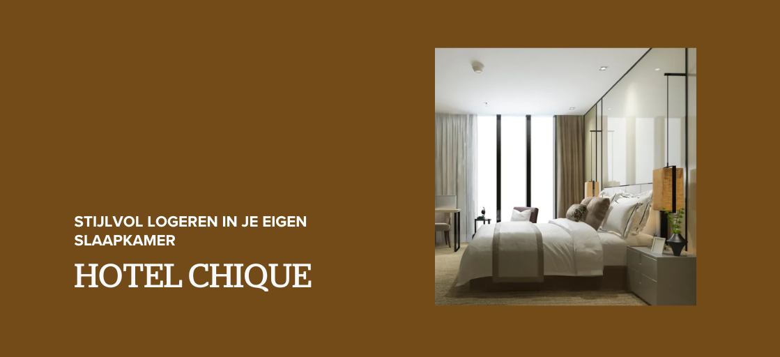 Hotel chique slaapkamer