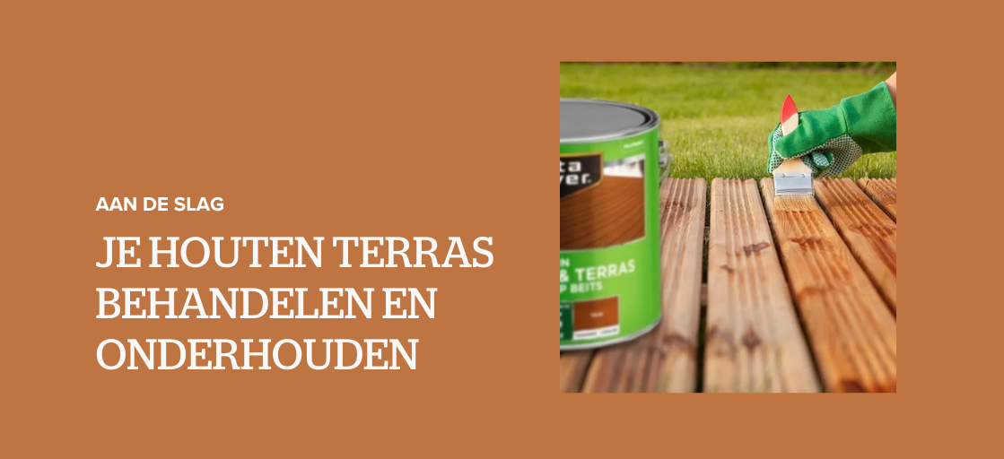 Je houten terras behandelen en onderhouden
