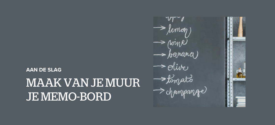 memo-bord muur