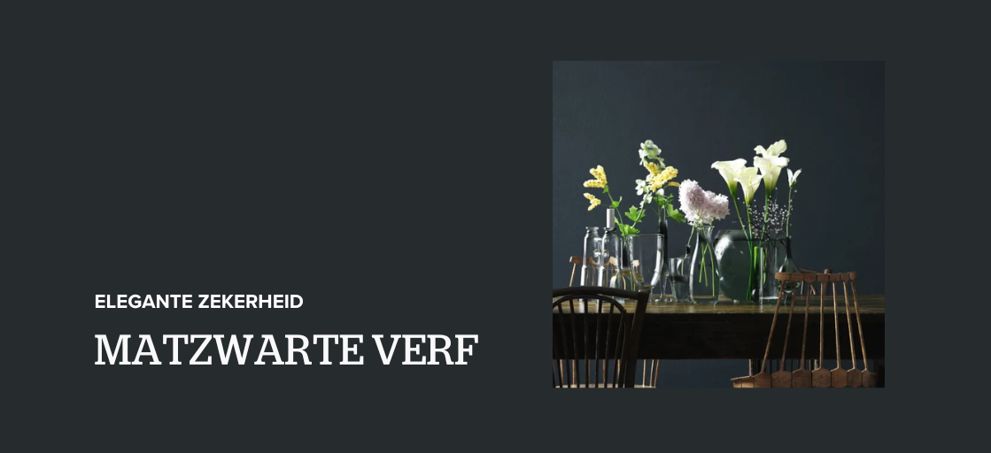 matzwarte verf