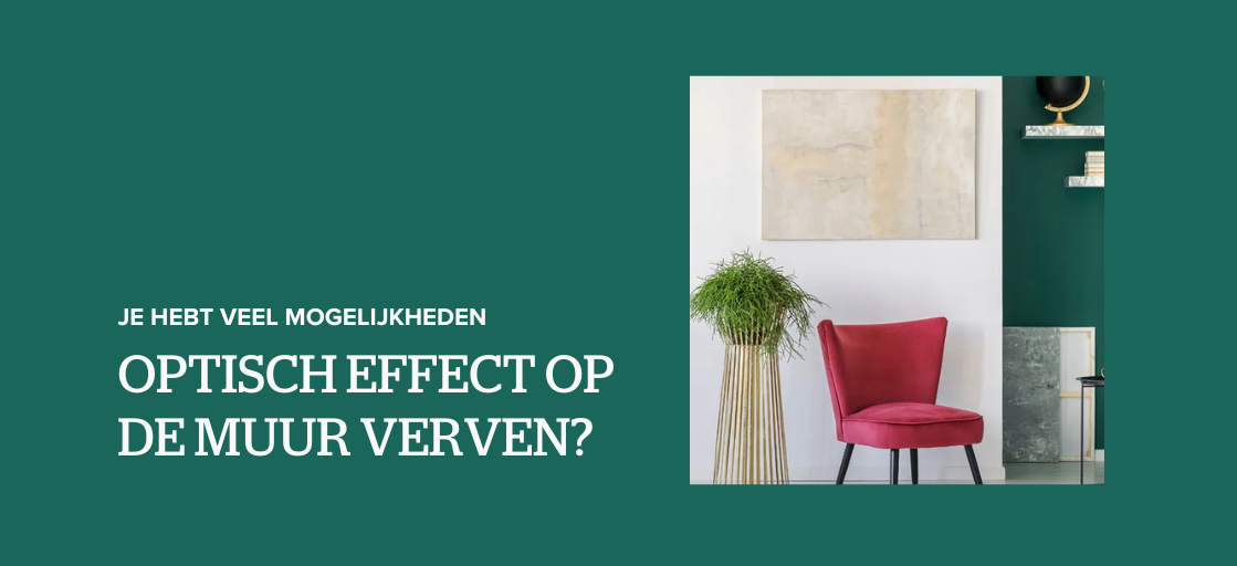 Optisch effect op de muur verven? Je hebt veel mogelijkheden