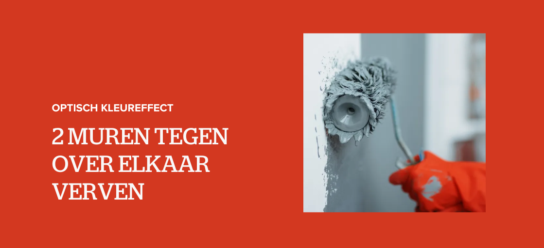 2 muren tegenover elkaar verven
