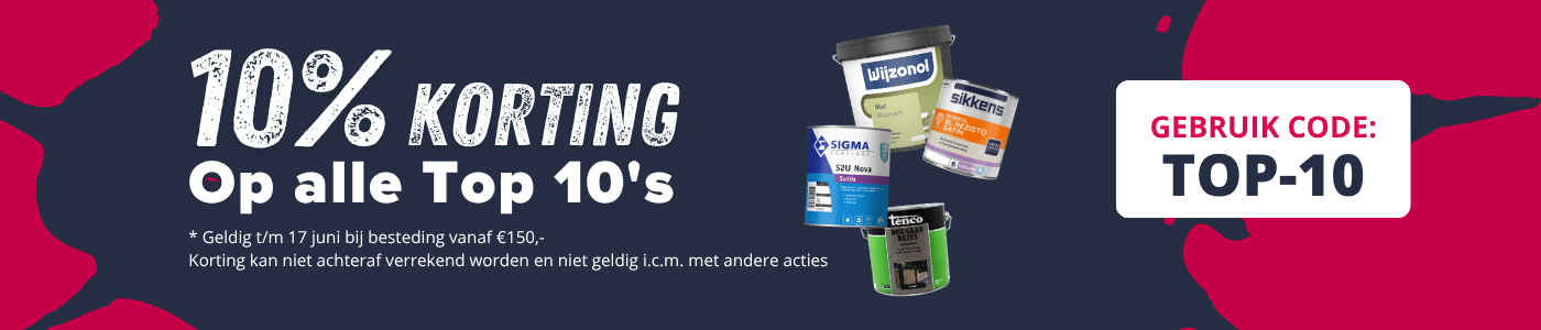 Top 10 actie! 10% extra korting
