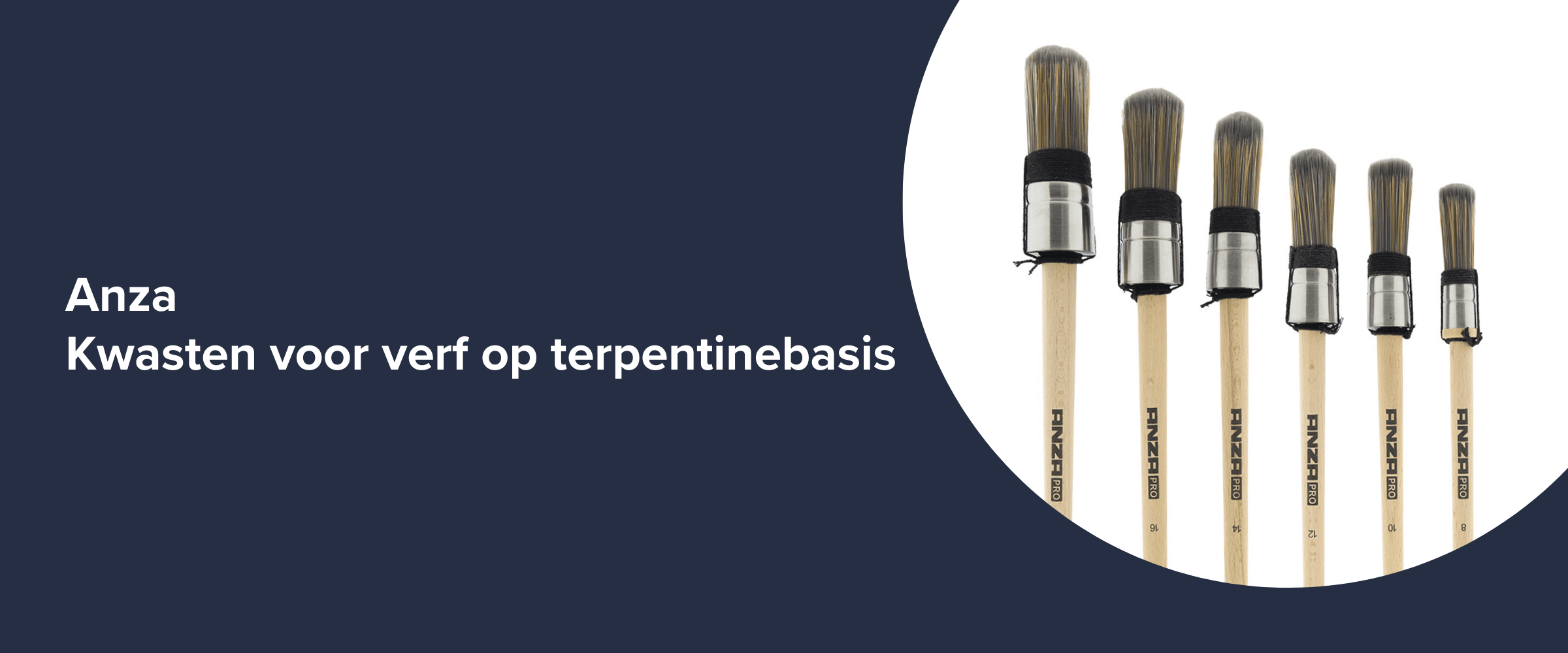 Anza Kwasten voor verf op terpentinebasis