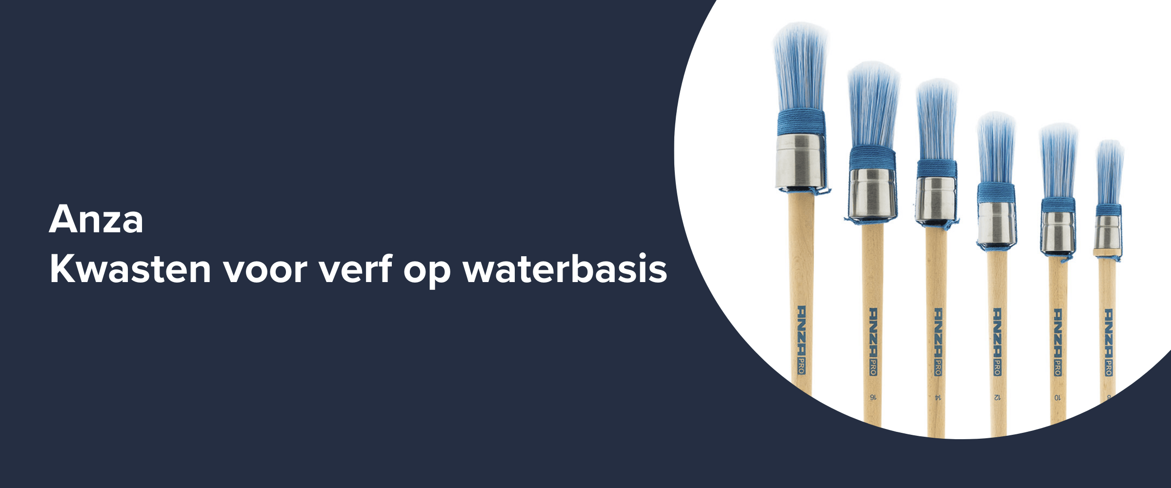 Anza Kwasten voor verf op waterbasis