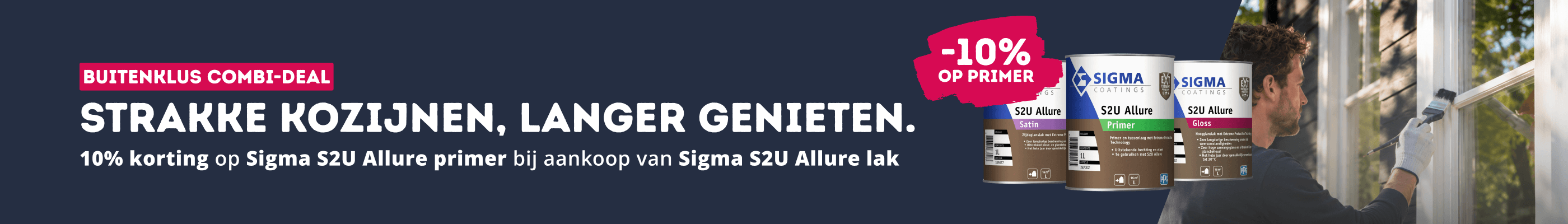 10% korting op  Sigma S2U Allure primer bij aankoop van Sigma S2U  Allure lak